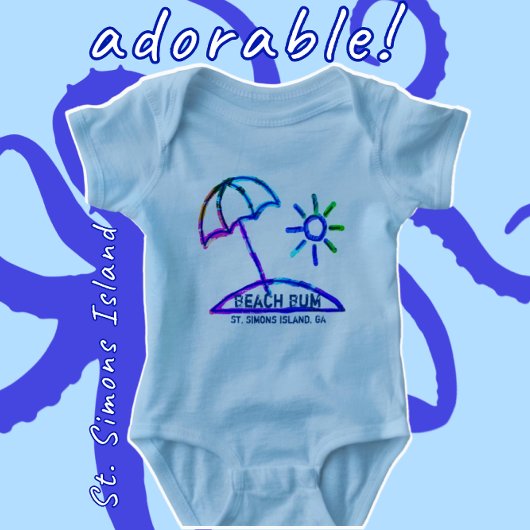 St. Simons Island GA baby bodysuit