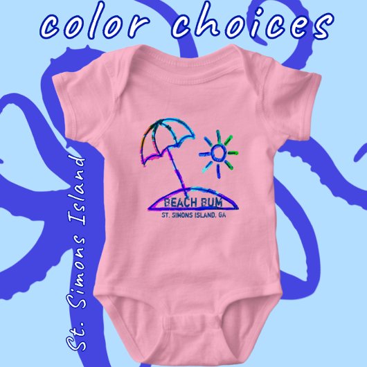St. Simons Island GA baby bodysuit