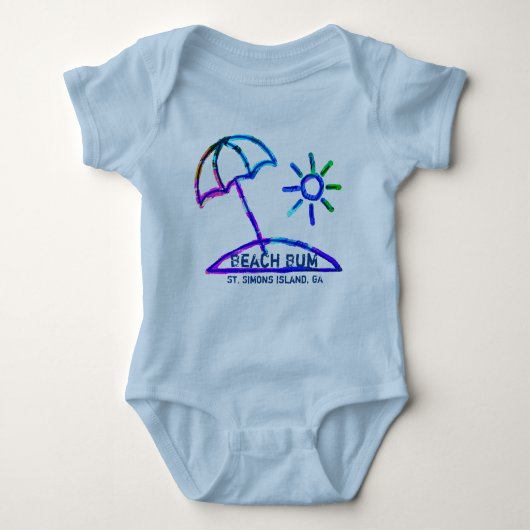 St. Simons Island GA baby bodysuit (Voorkant)