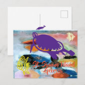 St. Simons Island, GA briefkaart (Voorkant / Achterkant)
