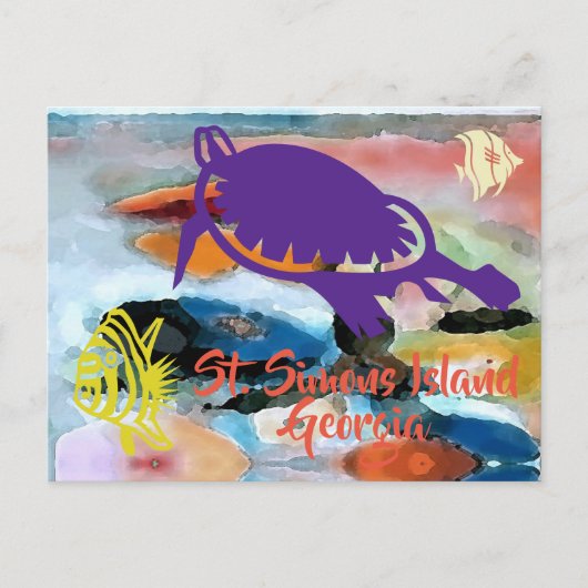 St. Simons Island, GA briefkaart (Voorkant)