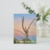 St. Simons Island, GA East Beach Sunset Briefkaart (Staand voorkant)