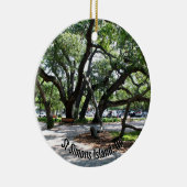St Simons Island GA Wandering Oak Foto Keramisch Ornament (Rechts)