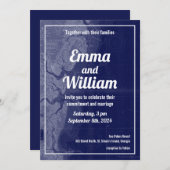 St. Simons Island Georgia  Map Wedding Kaart (Voorkant / Achterkant)