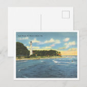 St. Simon's Island Georgia Oude Vuurtoren Briefkaart (Voorkant / Achterkant)