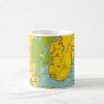 St Simons Island Map Mug