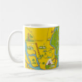 St Simons Island Map Mug Koffiemok (Links)