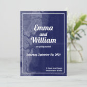 St Simons Island  Map Save the Date Kaart (Staand voorkant)