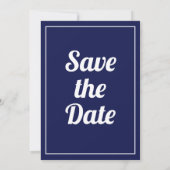 St Simons Island  Map Save the Date Kaart (Achterkant)