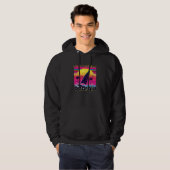St Simons Island Retro 80s Style Souvenir Beach Hoodie (Voorkant volledig)