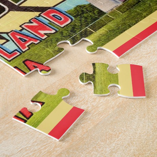 St Simons Island Retro Legpuzzel (Zijkant)