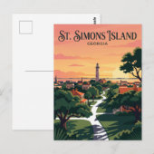 St. Simons Island VS Briefkaart (Voorkant / Achterkant)