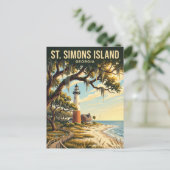 St. Simons Island VS Briefkaart (Staand voorkant)