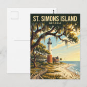 St. Simons Island VS Briefkaart (Voorkant / Achterkant)