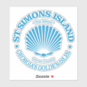St Simons Island (zeeschelp) Sticker (Vel)