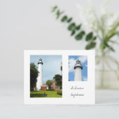 St. Simons Lighthouse Briefkaart (Staand voorkant)