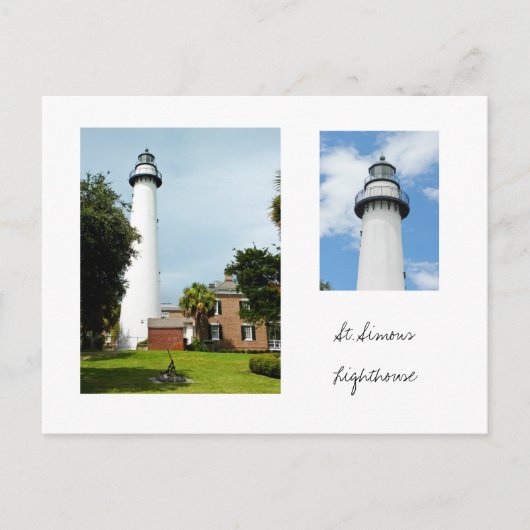 St. Simons Lighthouse Briefkaart (Voorkant)