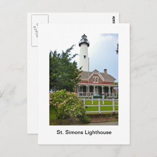 St. Simons Lighthouse Briefkaart (Voorkant / Achterkant)