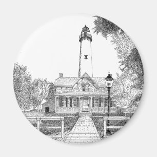 St. Simons Lighthouse Magneet