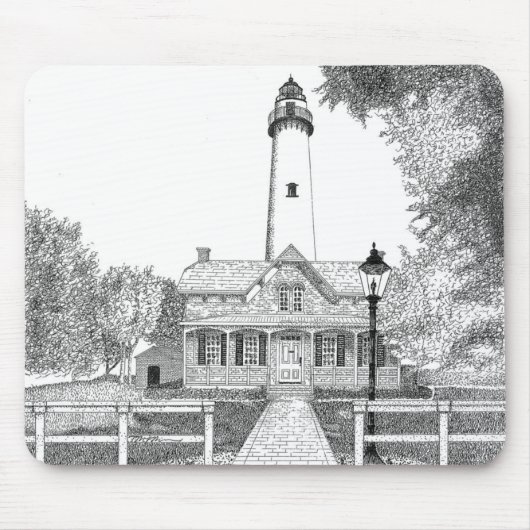 St. Simons Lighthouse Muismat (Voorkant)