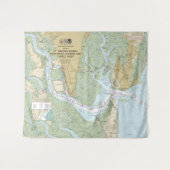 St Simons Sound Braunschweig Harbour en Turtle Riv Wandkleed (Voorkant (horizontaal))