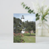 St. Simon's vuurtoren Briefkaart (Staand voorkant)