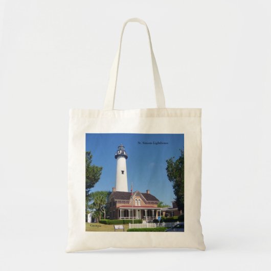 St. Simons Vuurtoren canvas tas (Voorkant)