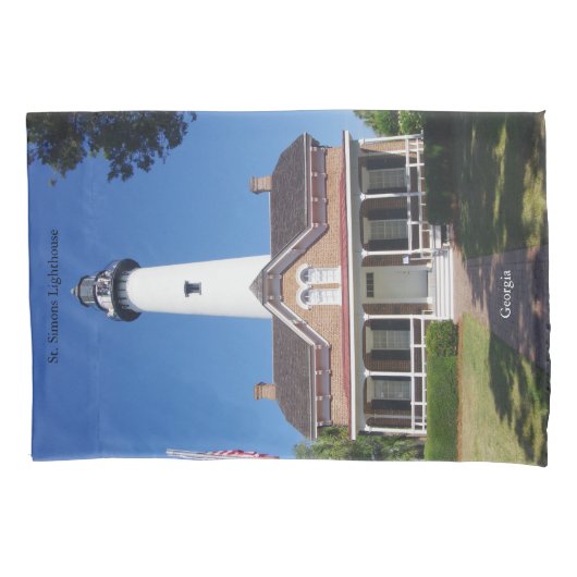 St. Simons Vuurtoren kussensloop (Voorkant)