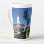 St. Simons Vuurtoren Latte mok (Linkerhoek)