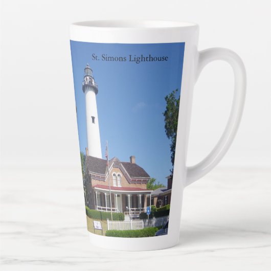 St. Simons Vuurtoren Latte mok (Rechts)