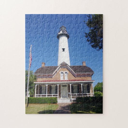 St. Simons Vuurtoren puzzel Legpuzzel (Verticaal)
