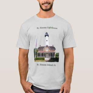 St. Simons Vuurtoren shirt zwarte belettering