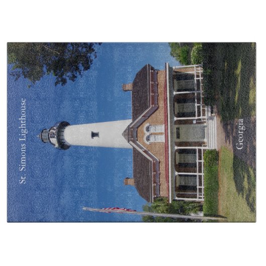 St. Simons Vuurtoren snijplank (Voorkant)