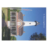 St. Simons Vuurtoren tafelkleed (Voorkant (Horizontaal))