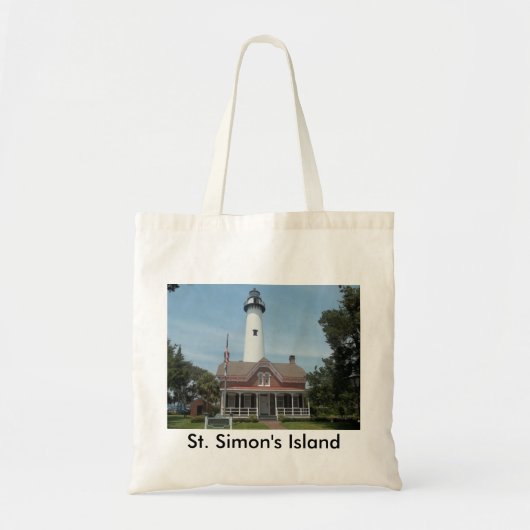 St. Simon's vuurtoren Tote Bag (Voorkant)