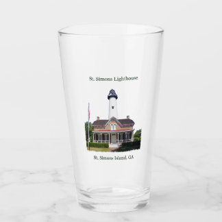 St. Simons vuurtorenglas Glas