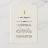 St. Sophrony van de Essex Prayer Kaart Plaatskaartje (Achterkant)