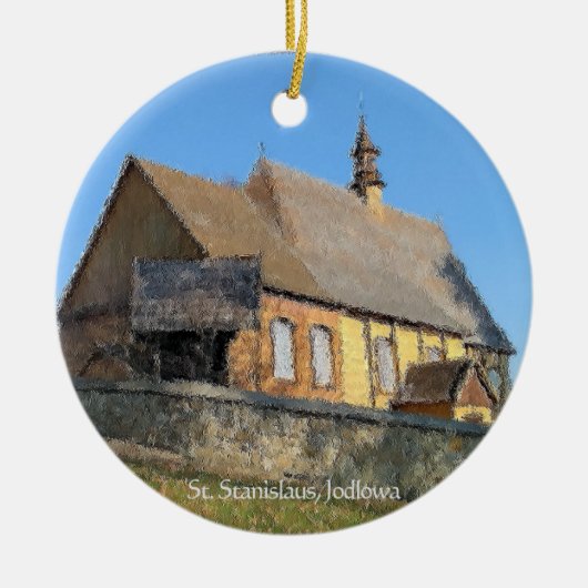 St. Stanislaus, Jodlowa kerstversiering Keramisch Ornament (Voorkant)