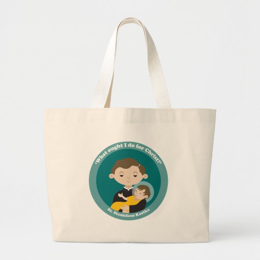 St. Stanislaus Kostka Grote Tote Bag (Voorkant)