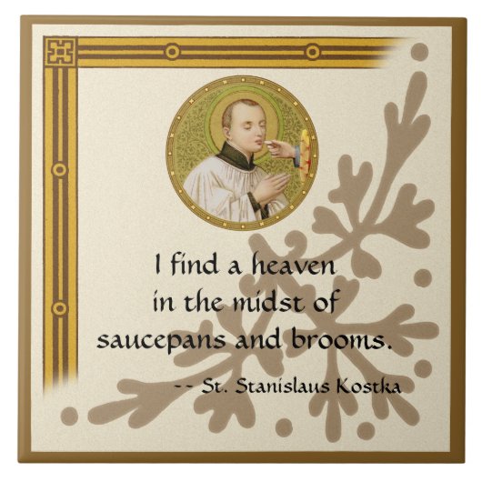 St. Stanislaus Kostka (SNV 25) Kitchen Tile 2 Tegeltje (Voorkant)