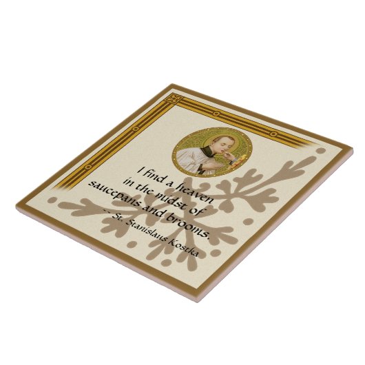 St. Stanislaus Kostka (SNV 25) Kitchen Tile 2 Tegeltje (Zijkant)