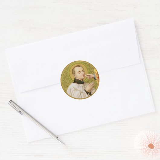 St. Stanislaus Kostka (SNV 25) Ronde Sticker (Envelop)