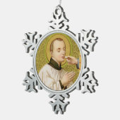 St. Stanislaus Kostka (SNV 25) Tin Sneeuwvlok Ornament (Rechts)