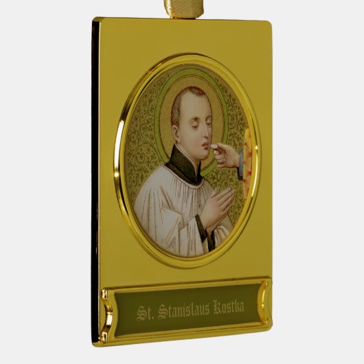 St. Stanislaus Kostka (SNV 25) Verguld Banner Ornament (Rechts)
