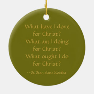 St. Stanislaus (SNV 25) Cirkel Keramisch Ornament