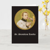 St. Stanislaus (SNV 25) (RndImage) Groet Kaart (Gele Bloem)