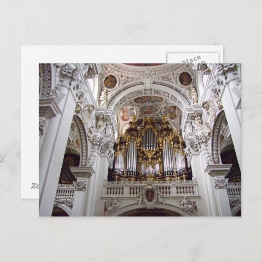 St. Stephan's Cathedral Passau Duitsland Briefkaart (Voorkant / Achterkant)