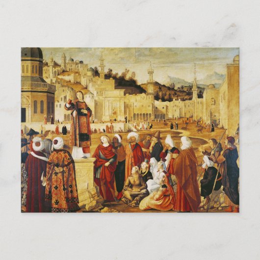 St. Stephen Preaching Briefkaart (Voorkant)