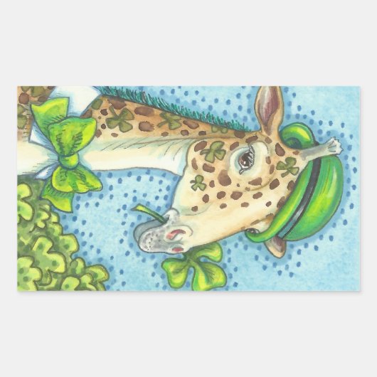 ST. Stickers PATRICK-GIRAFFE OP DAG IRISH *Databla (Voorkant)