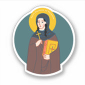 St. Susanna de Deaconess Sticker (Voorkant)